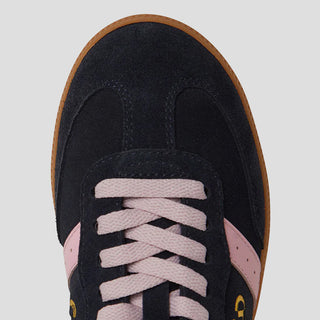 2001 PARALLEL - NAVY/PINK SUEDE LEATHER SNEAKERS