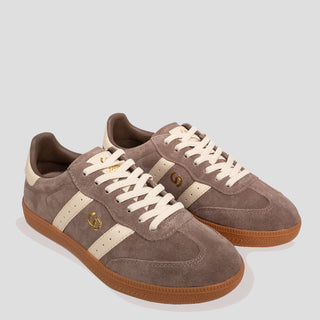 2001 PARALLEL - WALNUT BROWN IVORY SUEDE SNEAKERS