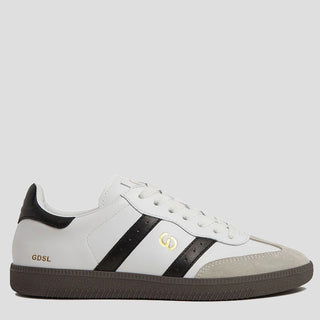 2001 PARALLEL - WHITE/BLACK LEATHER SNEAKERS
