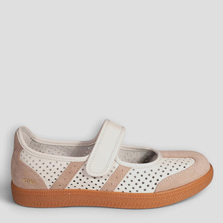 2001 PARLAY - BEIGE STUCCO LEATHER FLATS