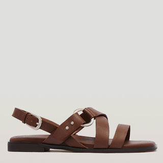 FINN - DEEP TAN LEATHER SANDALS