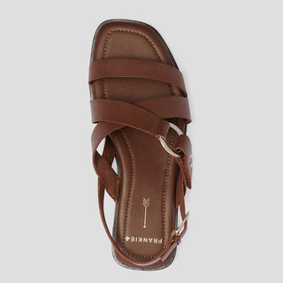 FINN - DEEP TAN LEATHER SANDALS