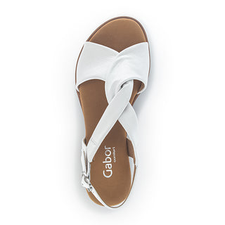 G42.751 - WHITE LEATHER SANDALS