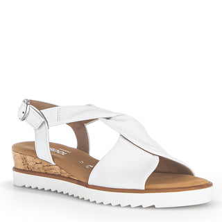 G42.751 - WHITE LEATHER SANDALS