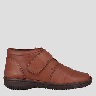 5240 - TAN LEATHER ANKLE BOOTS