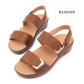 ELEGANCE LUXE - CARAMEL LEATHER SANDALS