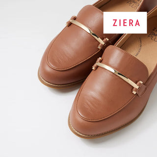 TUBBIE XF - NEW TAN LEATHER FLATS