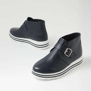 VUMBA XF - BLACK LEATHER ANKLE BOOTS