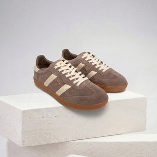 2001 PARALLEL - WALNUT BROWN IVORY SUEDE SNEAKERS