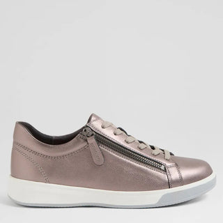AITO XF - PEWTER LEATHER SNEAKERS