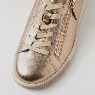AITO XF - CHAMPAGNE LEATHER SNEAKERS