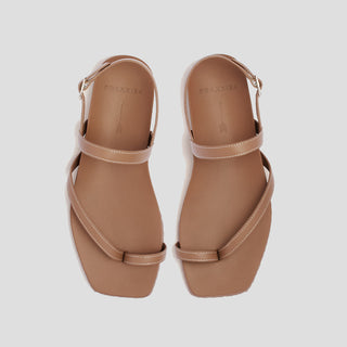 AMALFI - TAN LEATHER SANDALS