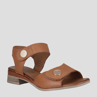 ANNIKA - TAN LEATHER SANDALS