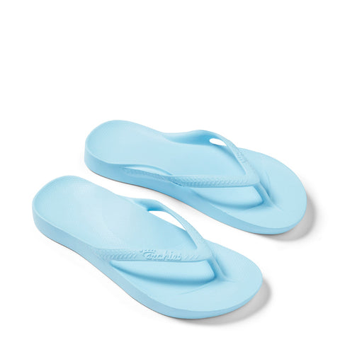 ARCH SUPPORT THONGS - SKY BLUE