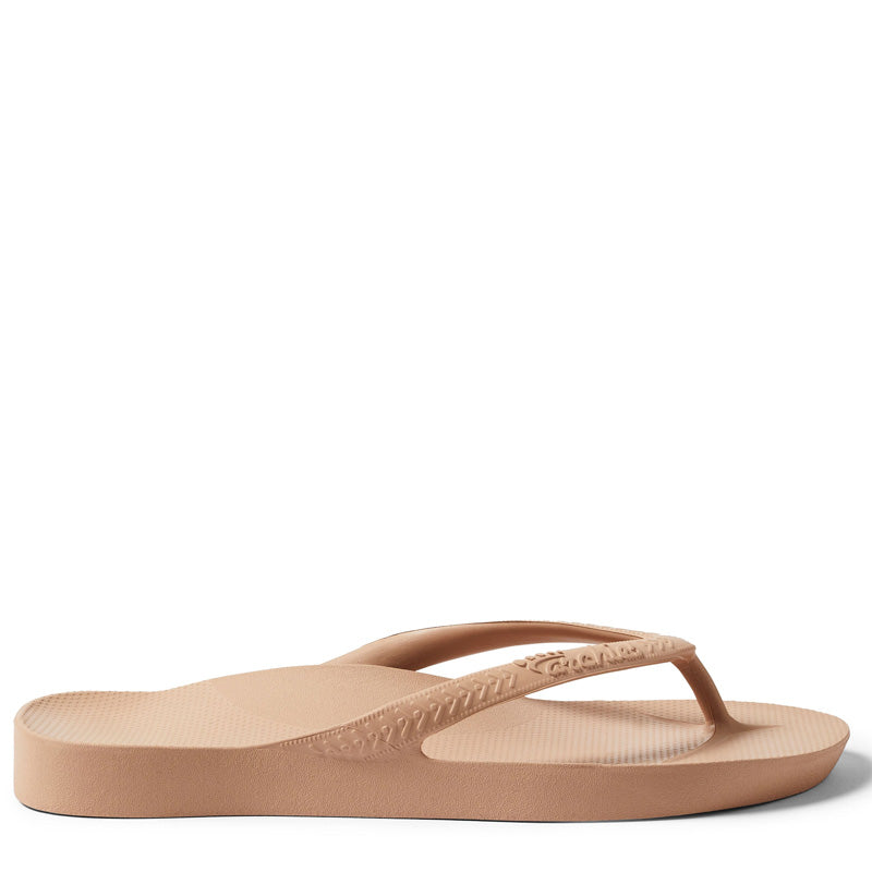 ARCH SUPPORT THONGS - TAN