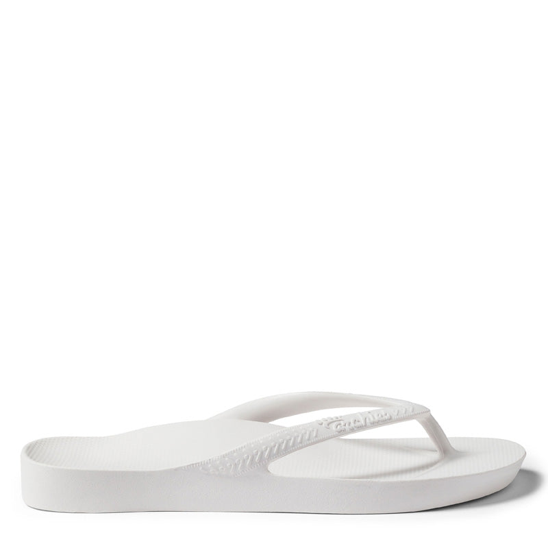 ARCH SUPPORT THONGS - WHITE