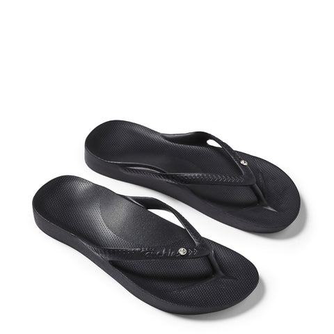 ARCH SUPPORT THONGS CRYSTAL - BLACK CRYSTAL
