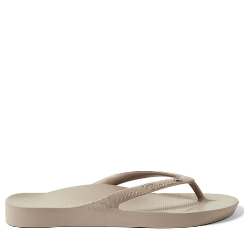 ARCH SUPPORT THONGS CRYSTAL - TAUPE CRYSTAL