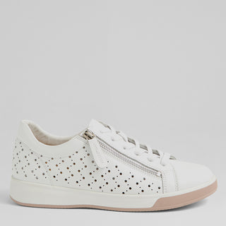 AURIE XF - WHITE LEATHER SNEAKERS