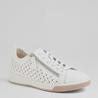 AURIE XF - WHITE LEATHER SNEAKERS