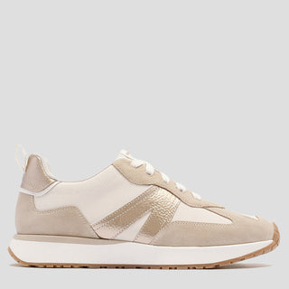 AXEL II - GOLDEN SAND LEATHER SNEAKERS