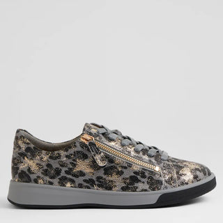AITO XF - SLATE & GOLD LEOPARD LEATHER SNEAKERS