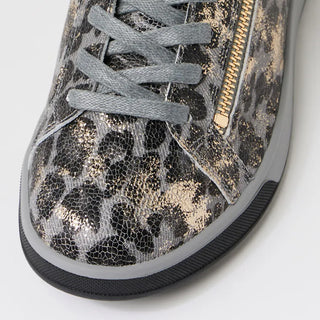 AITO XF - SLATE & GOLD LEOPARD LEATHER SNEAKERS
