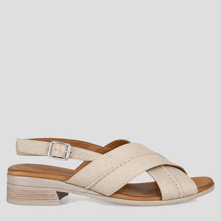 ANYA - TAUPE LEATHER SANDALS