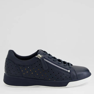 AURIE XF - NAVY LEATHER SNEAKERS