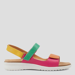 BENJI XW - BRIGHT MULTI LEATHER SANDALS
