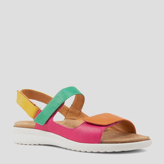 BENJI XW - BRIGHT MULTI LEATHER SANDALS