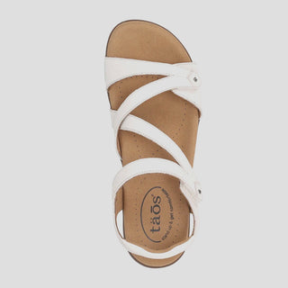 BIG TIME - WHITE LEATHER SANDALS