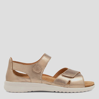 BRONN XW - CHAMPAGNE LEATHER ALMOND SOLE SANDALS