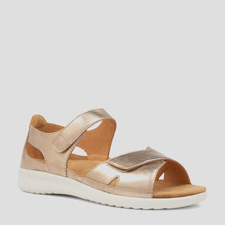 BRONN XW - CHAMPAGNE LEATHER ALMOND SOLE SANDALS