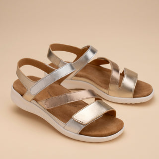 BOYDE XW - METALLIC MULTI LEATHER SANDALS