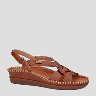 W8K-1839 - BRANDY LEATHER SANDALS