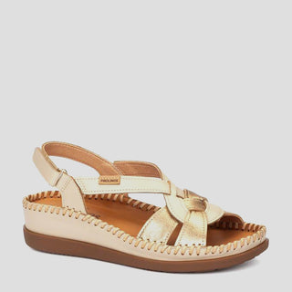 W8K-1839 - IVORY LEATHER SANDALS