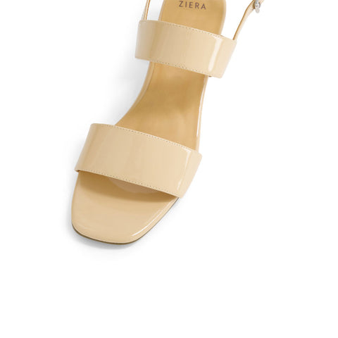 CAITLAN W - NUDE PATENT LEATHER