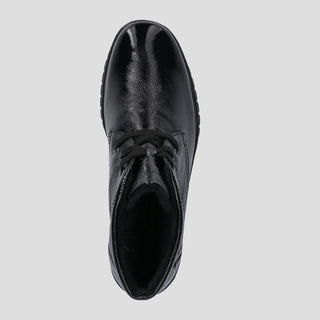 CALAIS 88 - BLACK LEATHER LACE UP ANKLE BOOTS