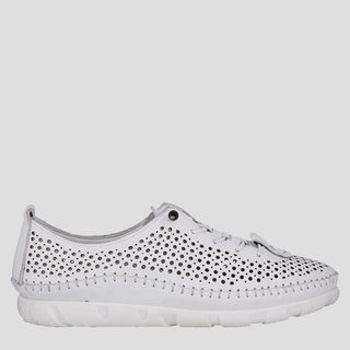 CHIN - WHITE LEATHER SNEAKERS