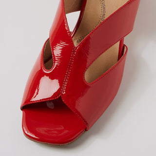 CIMONE W - RED PATENT SANDAL HEELS
