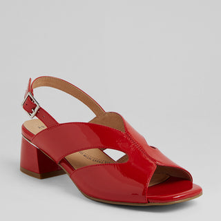 CIMONE W - RED PATENT SANDAL HEELS