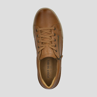 CLAIRE 13 - CAMEL LEATHER SNEAKERS