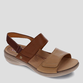 COMO - TAN MULTI LEATHER SANDALS