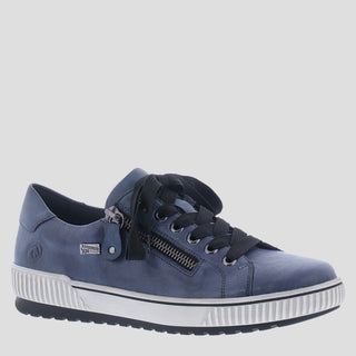 D0700 - BLUE LEATHER SNEAKERS