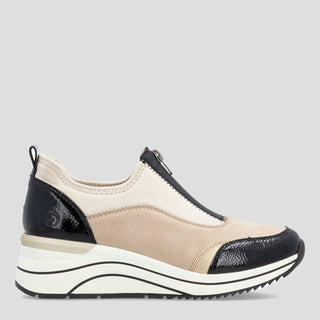 D0T08 - BLACK LEATHER SNEAKERS