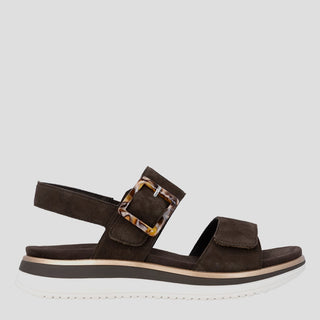 REMONTE D1J62 - HAVANNA LEATHER SANDALS