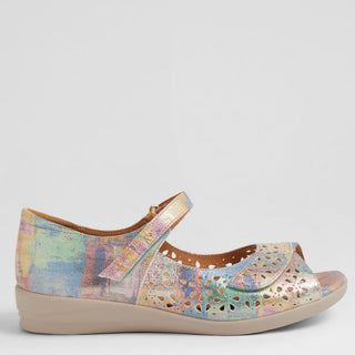 DAFFODIL W  - GELATO MULTI LEATHER SANDALS