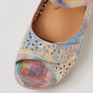 DAFFODIL W  - GELATO MULTI LEATHER SANDALS