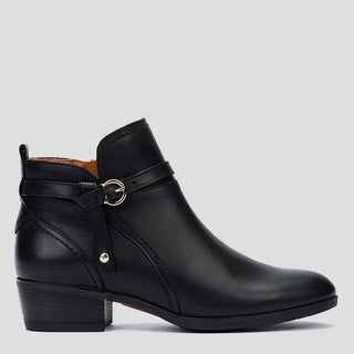 W1U-8901C1 - BLACK LEATHER ANKLE BOOTS